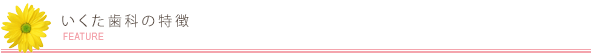 いくた歯科の特徴